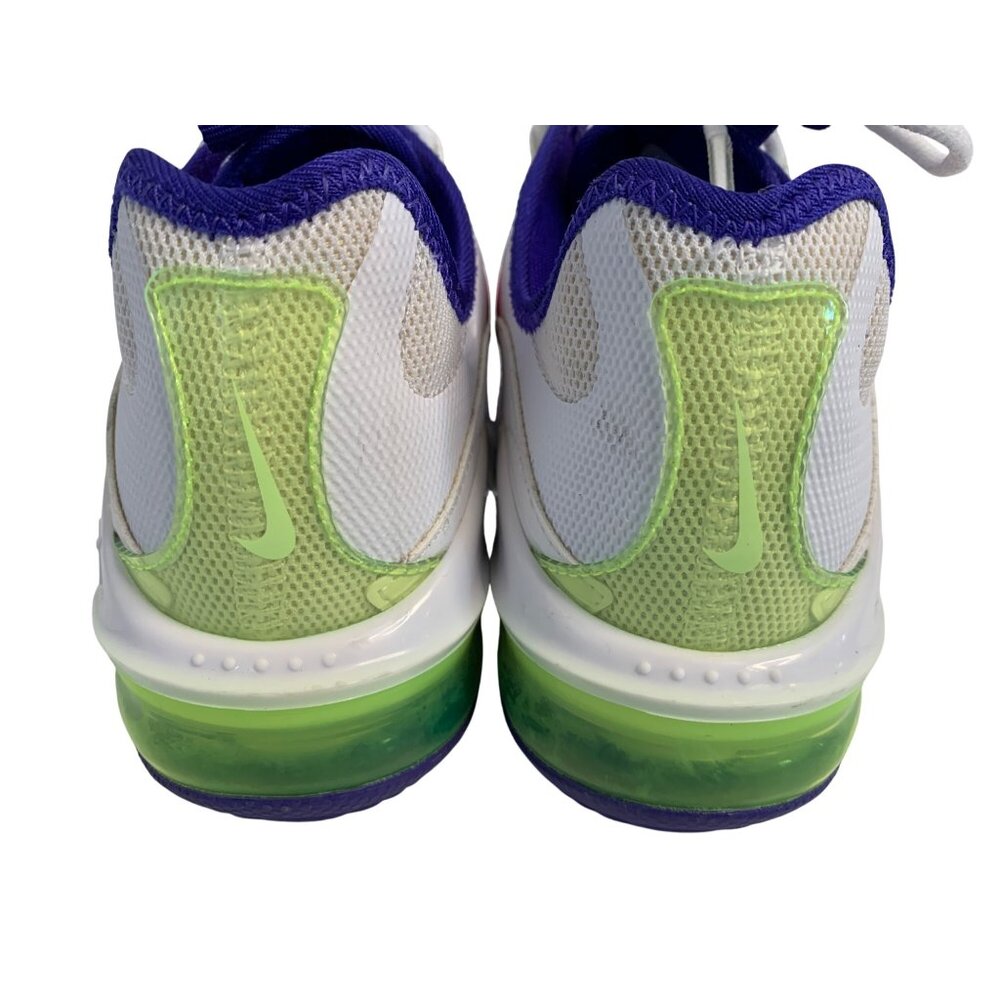 Nike Air Max Womens Sneakers 6.5 White neon Mesh Lace-Up Athletic Shoes 8969 - Picture 5 of 11